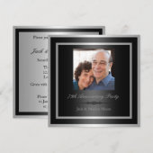 75e uitnodiging van een partij van de Jubileum (Voorkant / Achterkant)