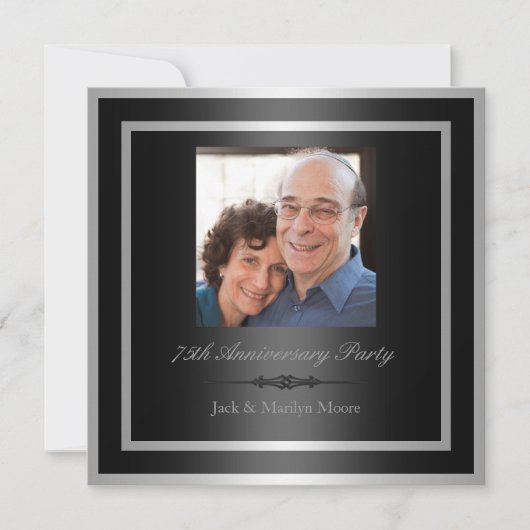 75e uitnodiging van een partij van de Jubileum (Voorkant)