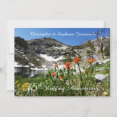 75e uitnodiging voor het Jubileum van bruiloft, wi (Voorkant)