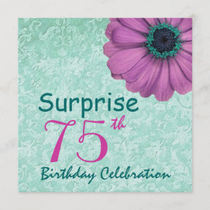 75e URPRISE Birthday Feminine Squares F75Z Kaart