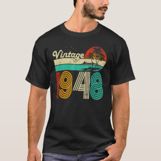 75e  verjaardag 1948 75-jarige Mannen vrouwen T-shirt