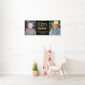 75e verjaardag 2 foto's 75 jaar in de maak spandoek (Insitu)