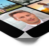 75e verjaardag 45 Photo Collage Hoera voor 75 jaar Poster (Hoek)