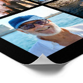 75e verjaardag 48 foto's 75 jaar in de maak poster (Hoek)