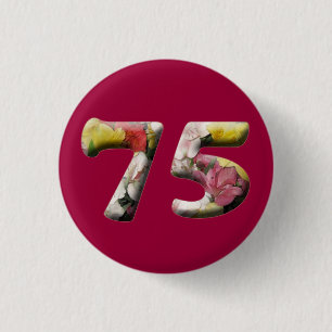 75e verjaardag 75 jaar milestone Button