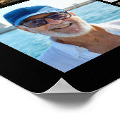 75e Verjaardag 92 Foto's Zwart Goud Proost op Jare Poster (Hoek)