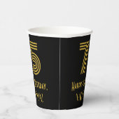 75e verjaardag: Art Deco Geïnspireerde look "75" e Papieren Bekers (Rechts)