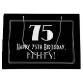 75e verjaardag: Art Deco geïnspireerde stijl "75", Groot Cadeauzakje