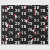 75e verjaardag ballon boeket inpakpapier (Vlak)