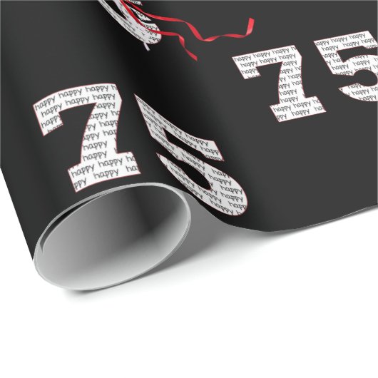 75e verjaardag ballon boeket inpakpapier (Rol Hoek)