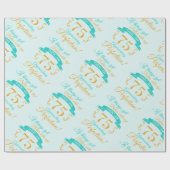 75e verjaardag beter met leeftijd cadeaupapier (Vlak)