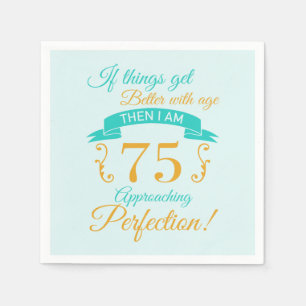 75e verjaardag beter met leeftijd servet