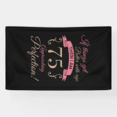 75e verjaardag beter met leeftijd spandoek (Horizontaal)