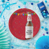 75e verjaardag Bord bietenflespapier (Feest)