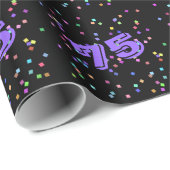 75e verjaardag cadeauverpakking papier (Rol Hoek)