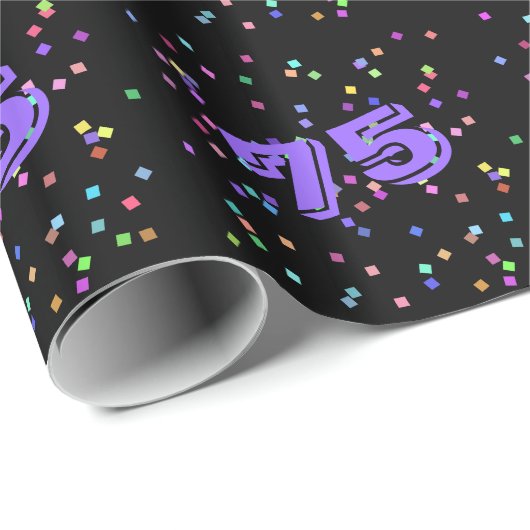 75e verjaardag cadeauverpakking papier (Rol Hoek)