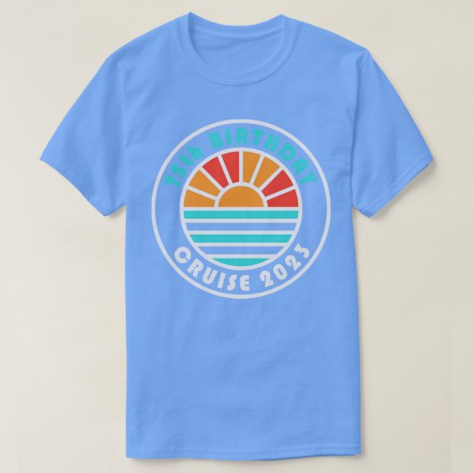 75e verjaardag Cruise 2023 Bahama's Familie Vakant T-shirt (Design voorkant)