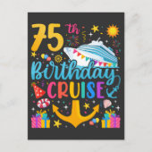 75e verjaardag Cruise B-Day Party Briefkaart (Voorkant)