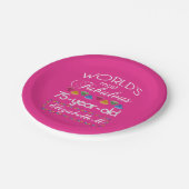 75e verjaardag De meest verbluffende kleurrijke Pa Papieren Bordje (Gekanteld)