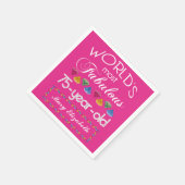 75e verjaardag De meest verbluffende kleurrijke Pa Servet (Hoek)