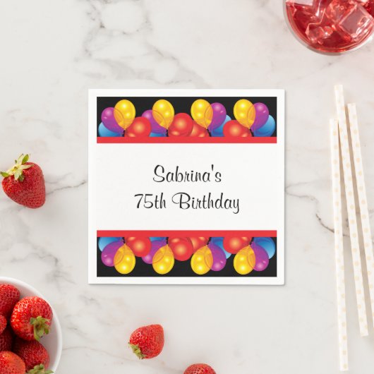 75e verjaardag | DIY-tekst Servet (Insitu)