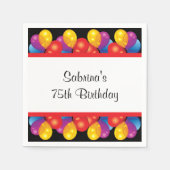 75e verjaardag | DIY-tekst Servet (Voorkant)