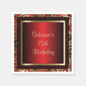 75e verjaardag | DIY-tekst Servet (Voorkant)