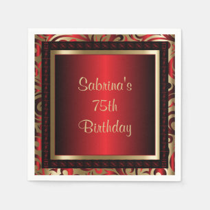 75e verjaardag   DIY-tekst Servet