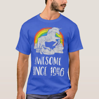 75e verjaardag,  eenhoorn, Geweldige sinds 1946 T-shirt