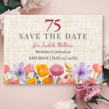 75e verjaardag Elegant bloemstuk 75 jaar tuinfeest