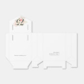 75e verjaardag elke leeftijd Floral roze Waterverf Bedankdoosjes (Uitgevouwen)