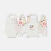 75e verjaardag elke leeftijd roze Floral Bedankdoosjes (Uitgevouwen)
