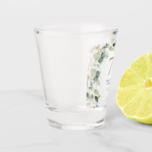 75e verjaardag Eucalyptus Shot Glas (Links)