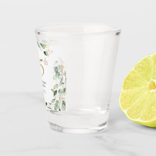 75e verjaardag Eucalyptus Shot Glas (Rechts)