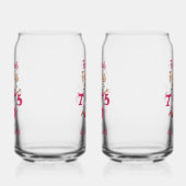 75e verjaardag Fabulous tante  Blikvorm Glas (Links)