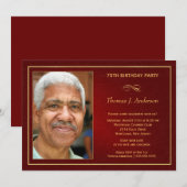 75e verjaardag feestdagen - Voeg uw foto toe Kaart (Voorkant / Achterkant)