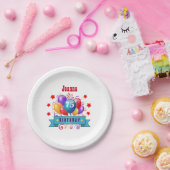 75e verjaardag Festive Colorful Balloons C01GZ Papieren Bordje (Feest)