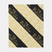 75e verjaardag fleece deken (Voorkant)