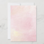 75e verjaardag Floral Waterverf roze groen Kaart (Achterkant)