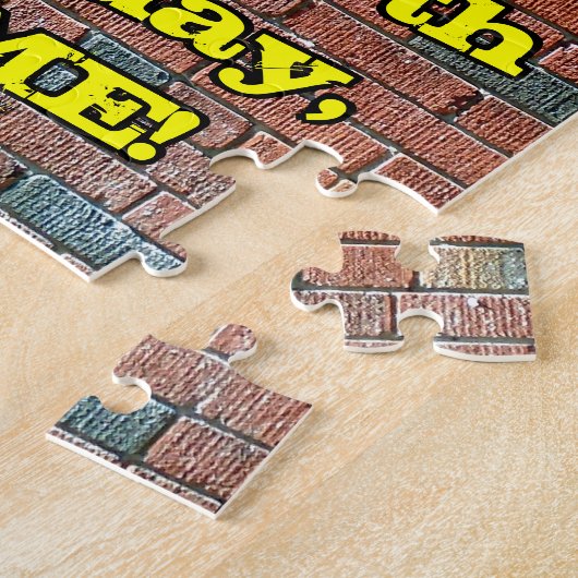 75e verjaardag: Fun Graffiti-geïnspireerde regenbo Legpuzzel (Zijkant)