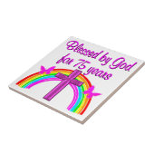 75E VERJAARDAG GEBED GEPERSONALISEERD ONTWERP TEGELTJE (Zijkant)