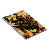 75e verjaardag herfst aangepaste gastboek notitieboek (Rechterzijde)