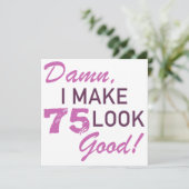 75e verjaardag Humor Kaart (Staand voorkant)
