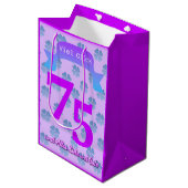 75e verjaardag in Duitse cadeautas (Voorkant Gekanteld)