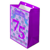 75e verjaardag in Duitse cadeautas (Achterkant Gekanteld)