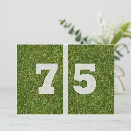 75e verjaardag! kaart (Staand voorkant)