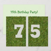 75e verjaardag! kaart (Voorkant / Achterkant)