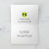 75e verjaardag Kaart bij Lake Tennis (Binnen)