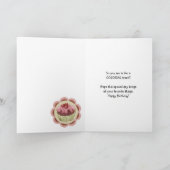 75e verjaardag Kaart - Humor - Taart (Binnen)