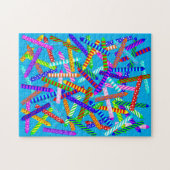 75e verjaardag Kandle Jigzaag Puzzle Legpuzzel (Horizontaal)